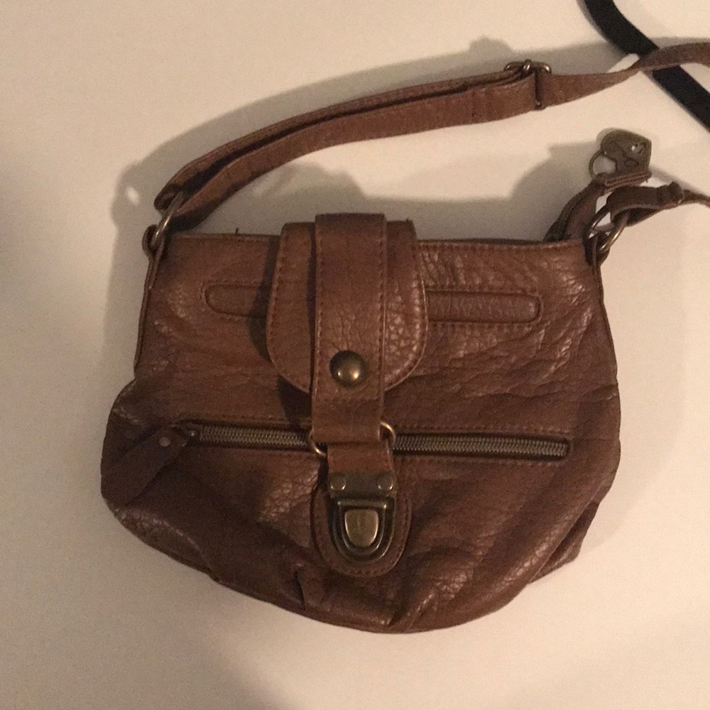 Small pleather cross body purse